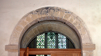 The west tower arch September 2011